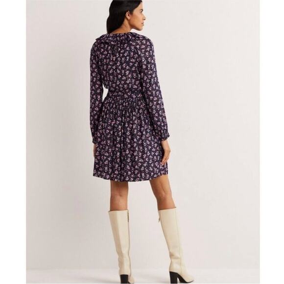 NWT Boden Metallic Frill Long Sleeve Dress 12 US - Picture 2 of 10